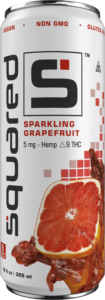 12 ounce sleek aluminum can of Sparkling Grapefruit by Squared