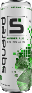 12 ounce sleek aluminum can of Ginger Ale by Squared